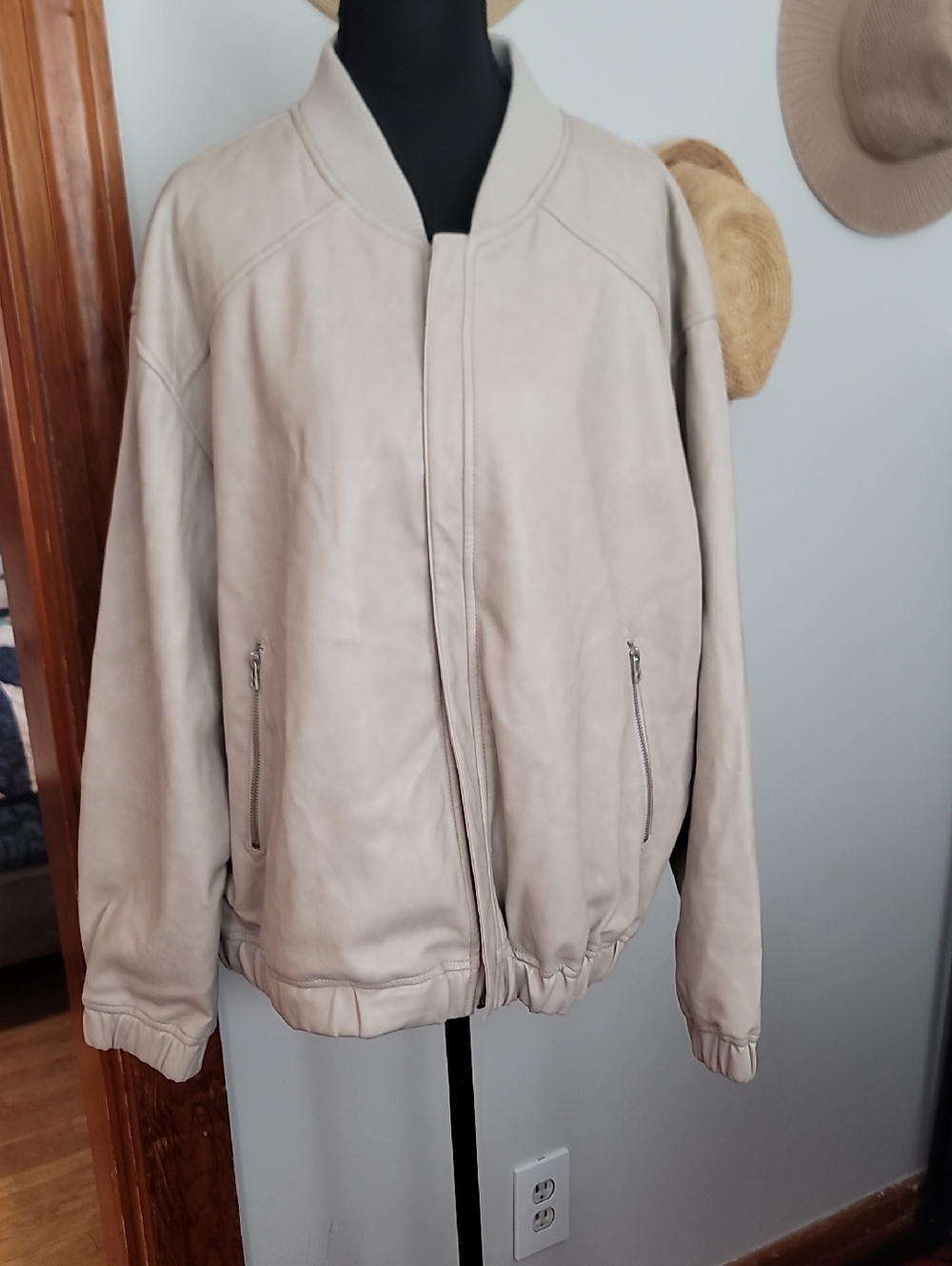 Bagatelle Women's Neutral Beige Bomber Jacket